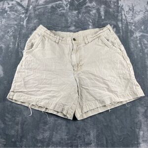 Patagonia Shorts men's 35 Stand Up Canvas 6" Inseam Organic Cotton White Outdoor